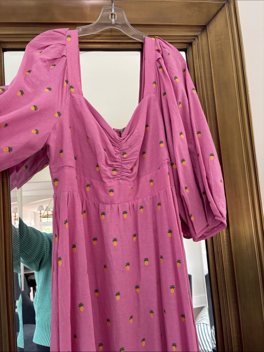 FARM Rio Pink Printed Ruffle Midi Dress - Picture 2 of 6